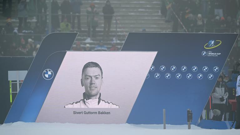 Bild des verstorbenen norwegischen Biathleten Sivert Bakken