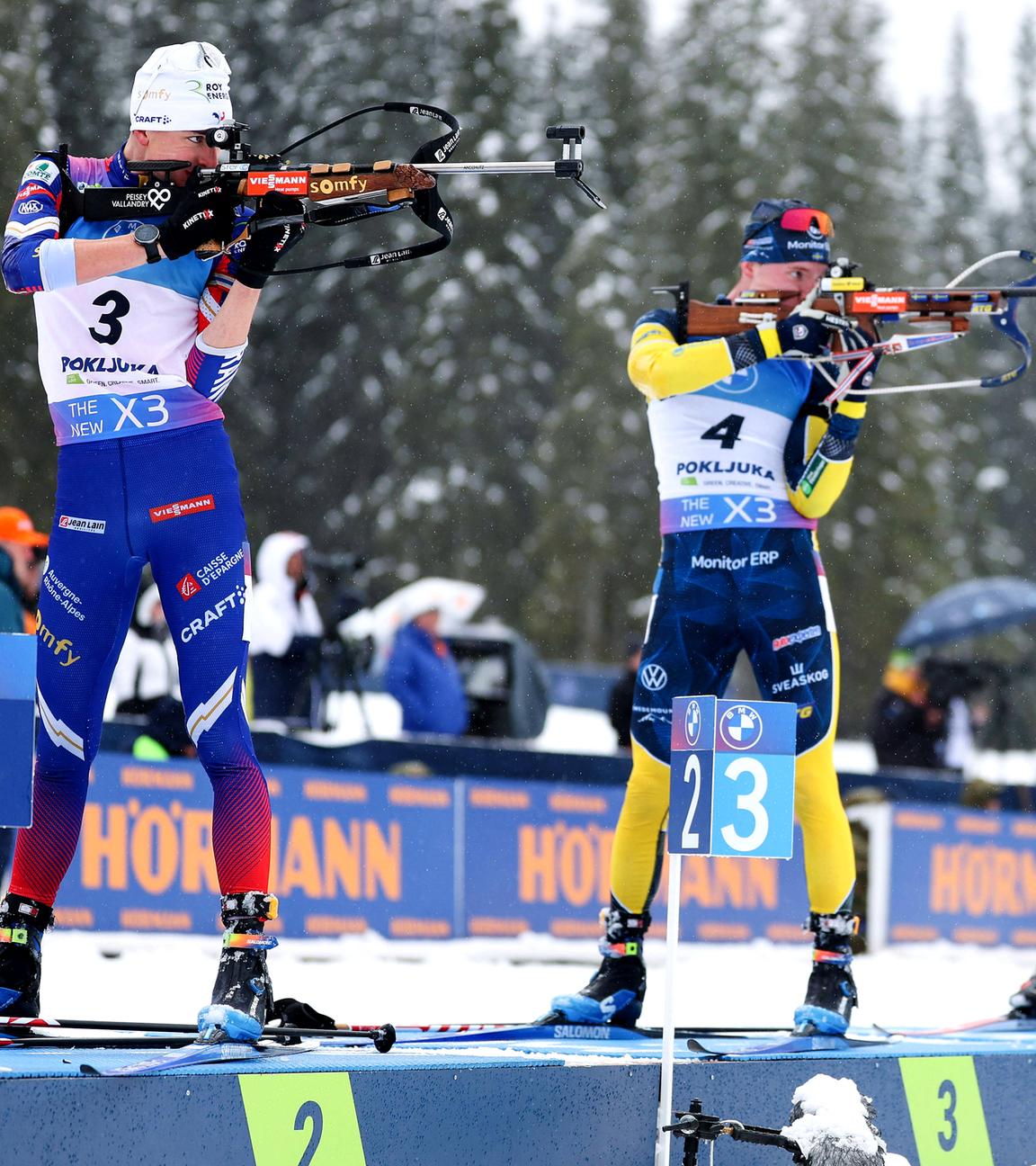 Biathlon Massenstart der Männer in Pokljuka am 15.03.2025