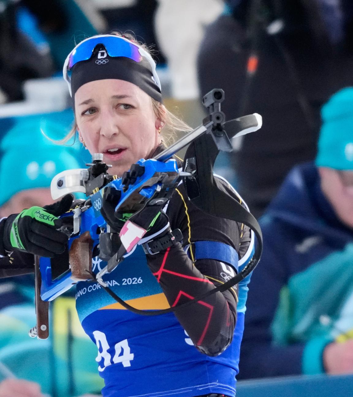 Biathletin Franziska Preuß bei den Olympischen Winterspielen.