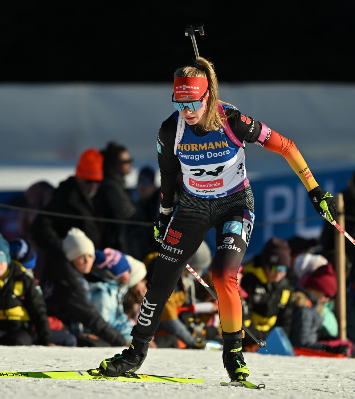 Biathletin Julia Tannheimer im WM-Einzelrennen in Lenzerheide