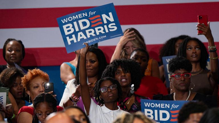 Wahlkampfveranstaltung der Demokraten.