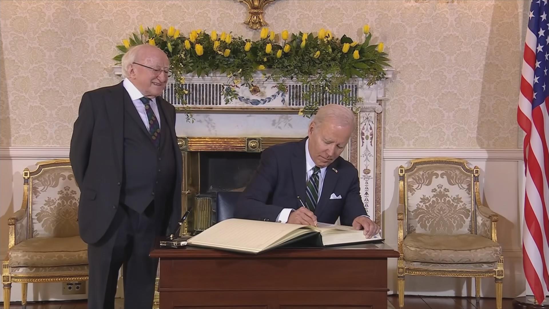Biden in Irland: Rede im Parlament 