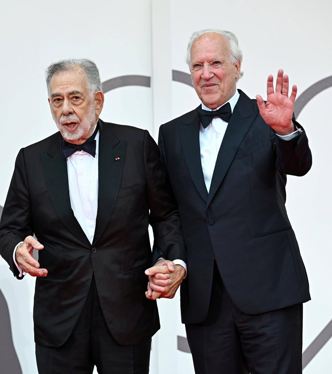 Zu sehen sind Francis Ford Coppola und Werner Herzog auf der Eröffnung der Biennale