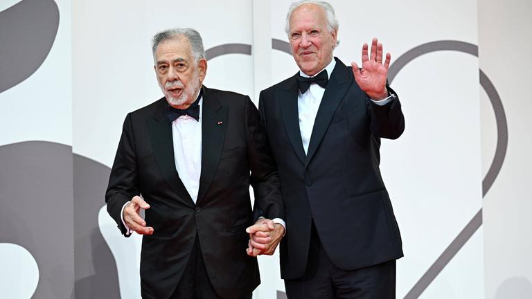 Zu sehen sind Francis Ford Coppola und Werner Herzog auf der Eröffnung der Biennale