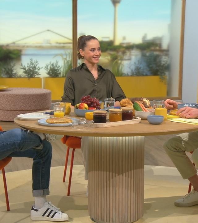 Laura Philipp und Patrick Lange bei Volle Kanne Sendung vom 4. Februar 2023