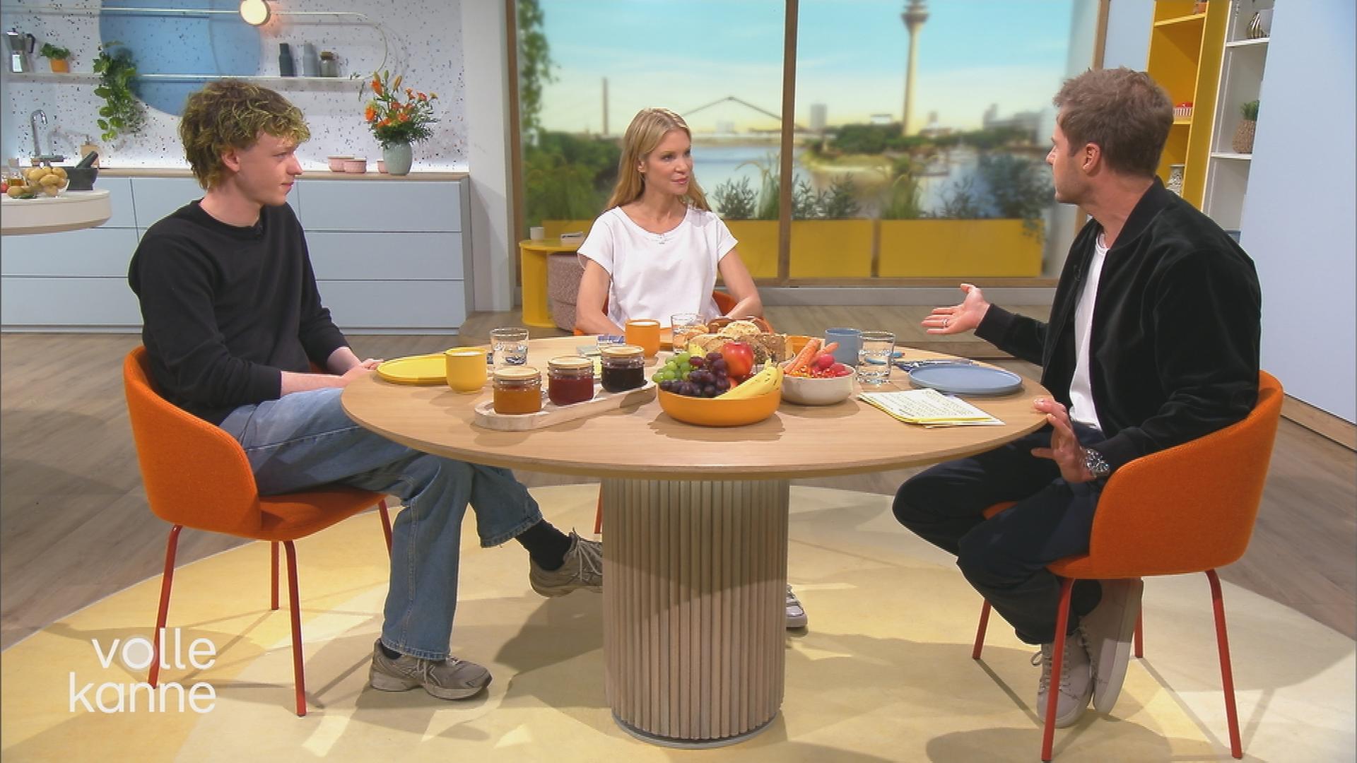 Nina Gnädig und Jeremias Meyer bei Volle Kanne Sendung vom 27. Mai 2025