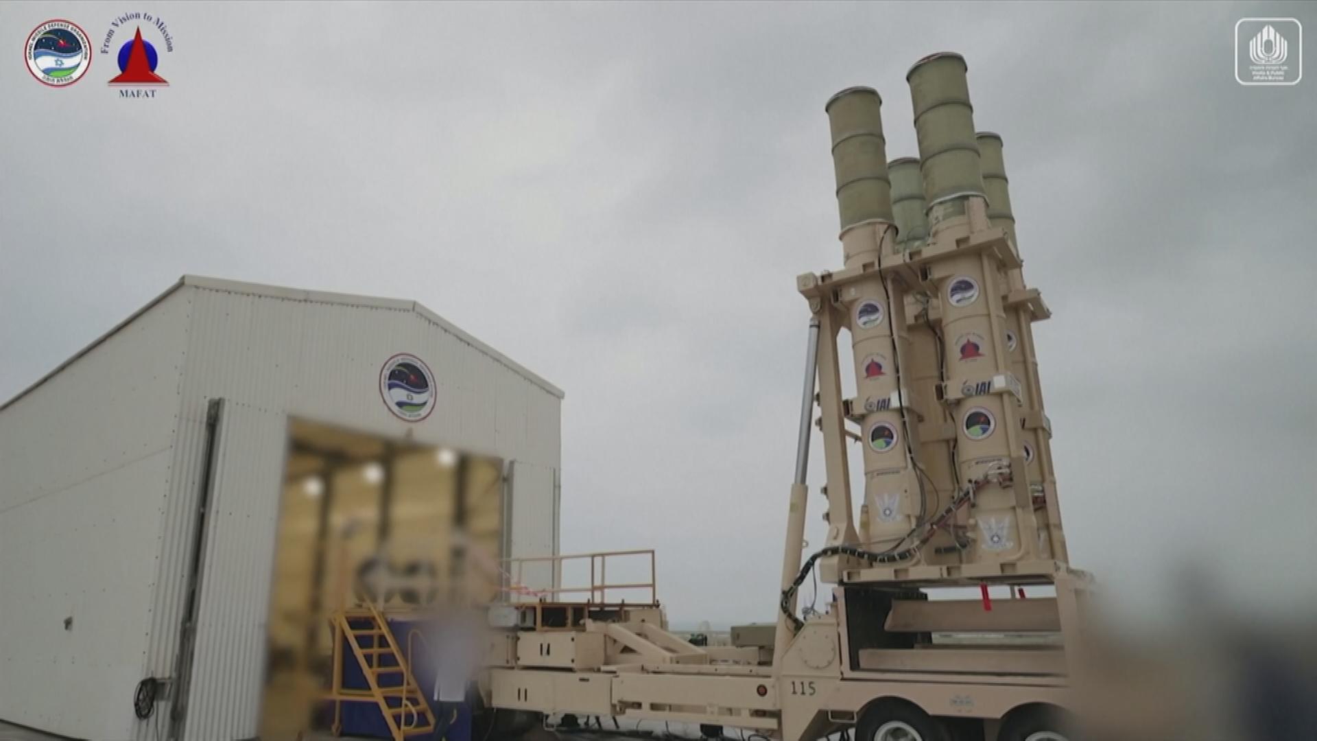 Auf dem Bild ist das Raketenabwehrsystem Arrow 3 zu sehen.