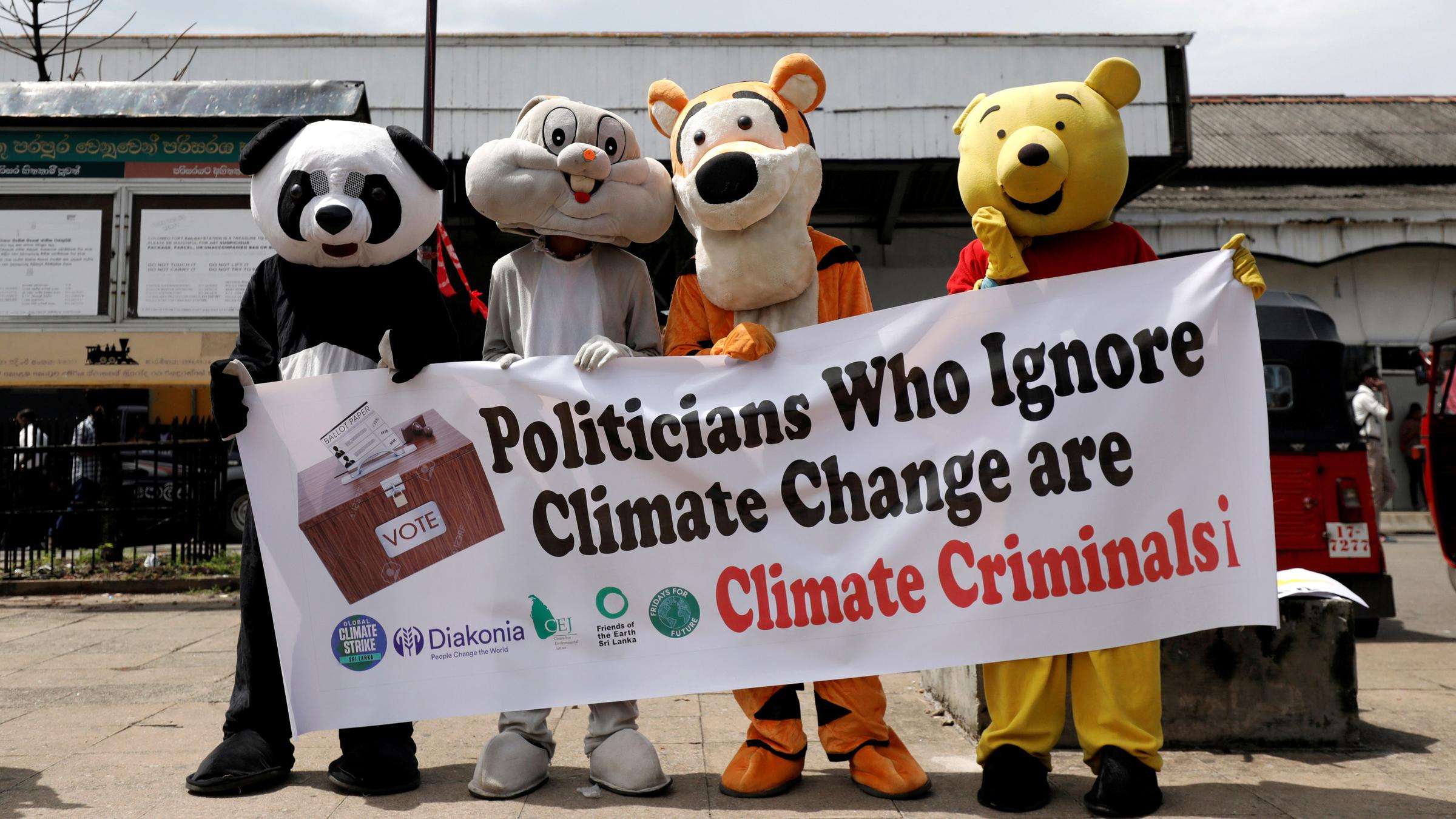 Klimastreik in Colombo (Sri Lanka) am 20.09.2019