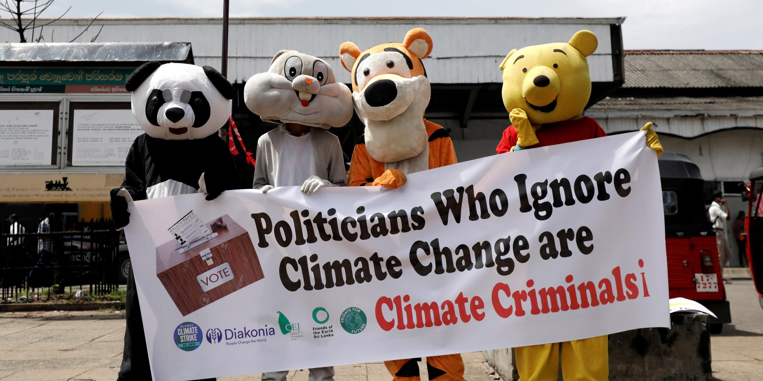Klimastreik in Colombo (Sri Lanka) am 20.09.2019