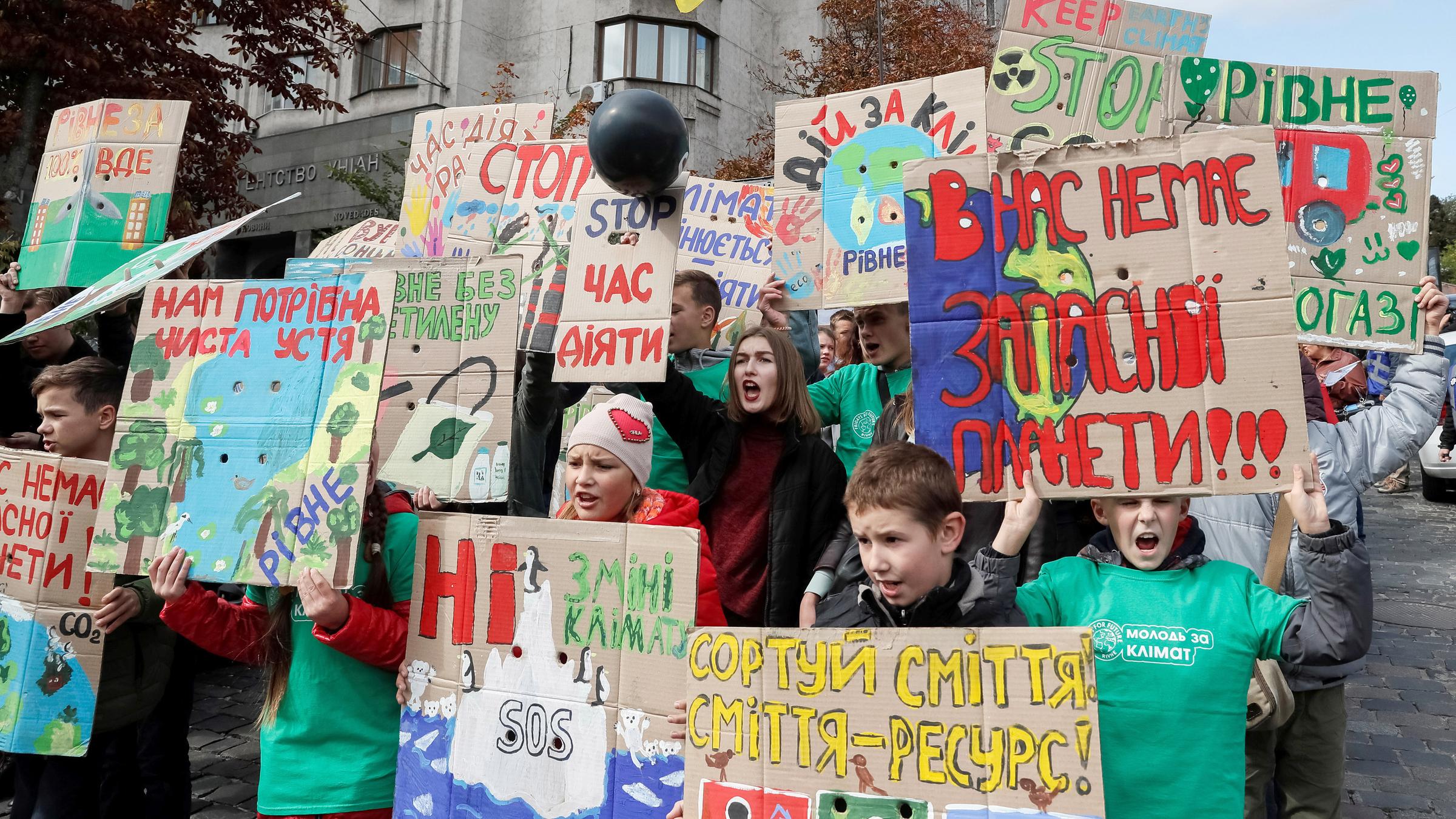 Klimastreik in Kiew (Ukraine) am 20.09.2019 in XXX