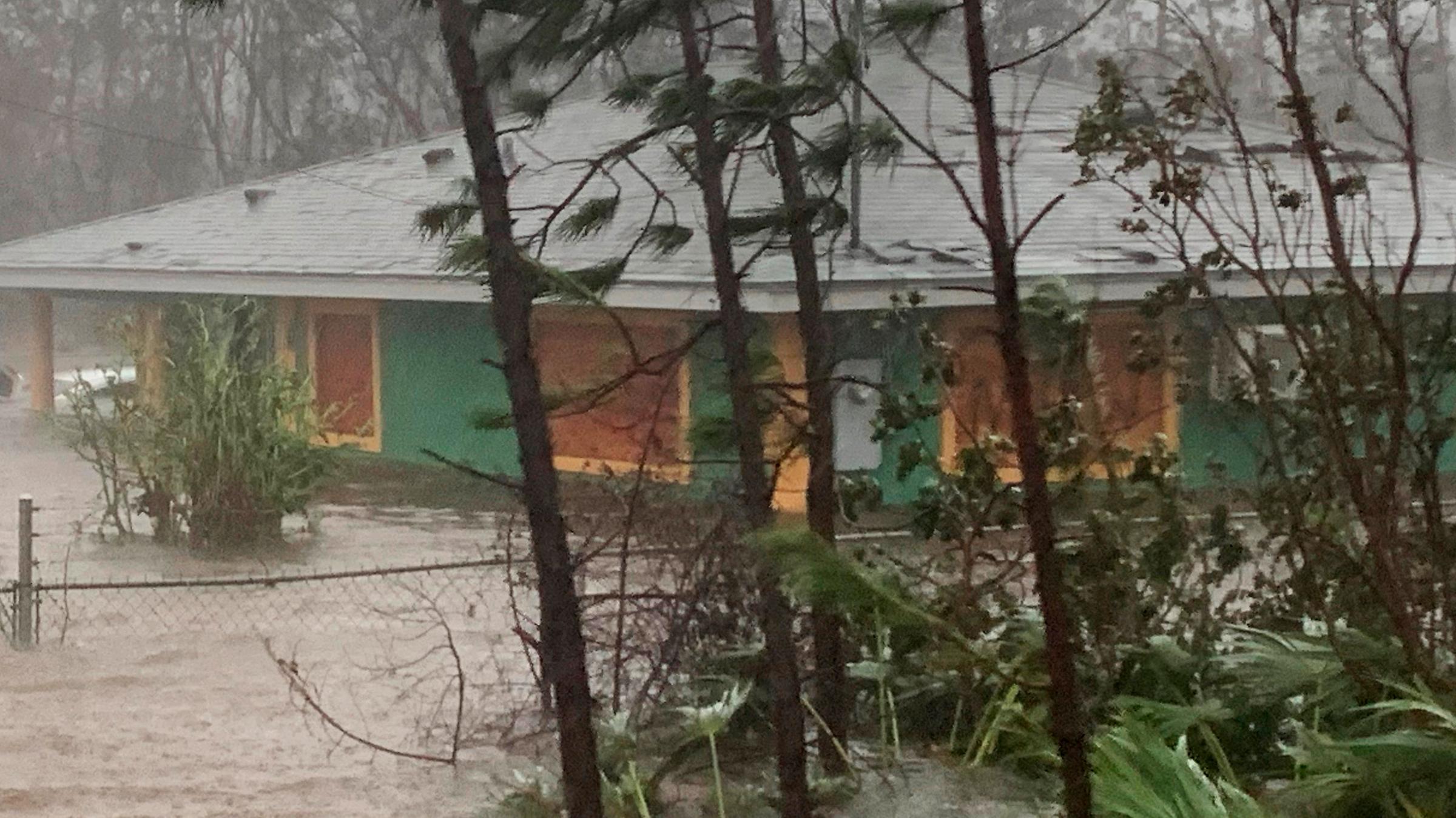 Hurrikan Dorian wütet auf den Bahamas, aufgenommen am 03.09.2019 in freeport