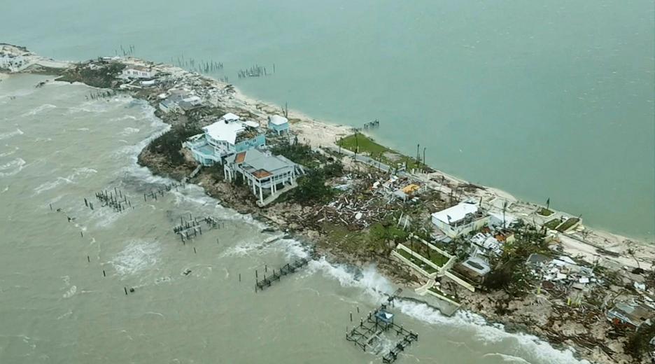 Hurrikan Dorian wütet auf den Bahamas, aufgenommen am 03.09.2019 auf Abaco Islands 
