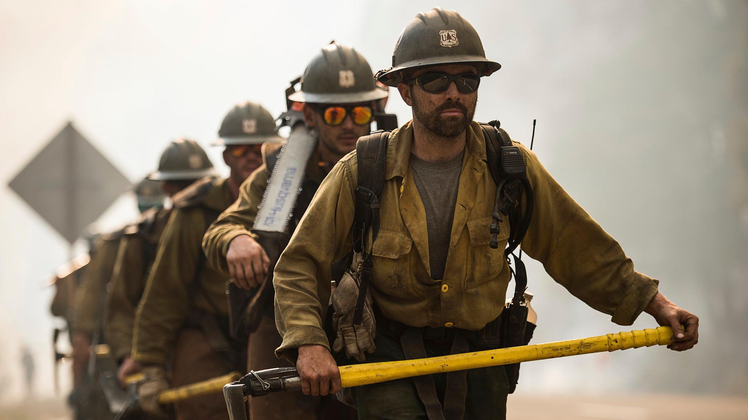 Feuerwehrleute im Norden Kaliforniens am 30.7.2018