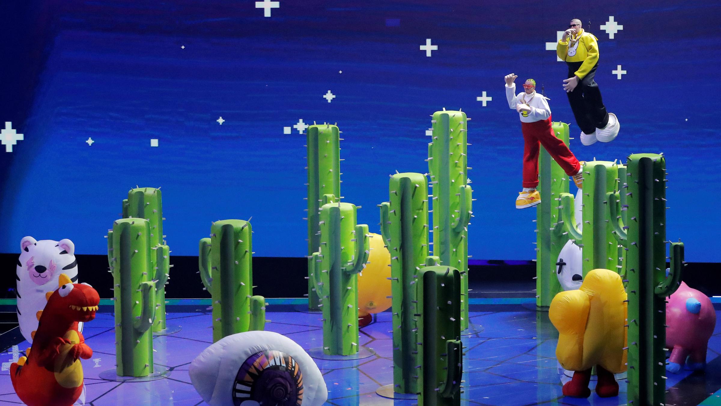 MTV Video Music Awards 2019 - J. Balvin und Bad Bunny, aufgenommen am 27.08.2019 in Newark (USA)