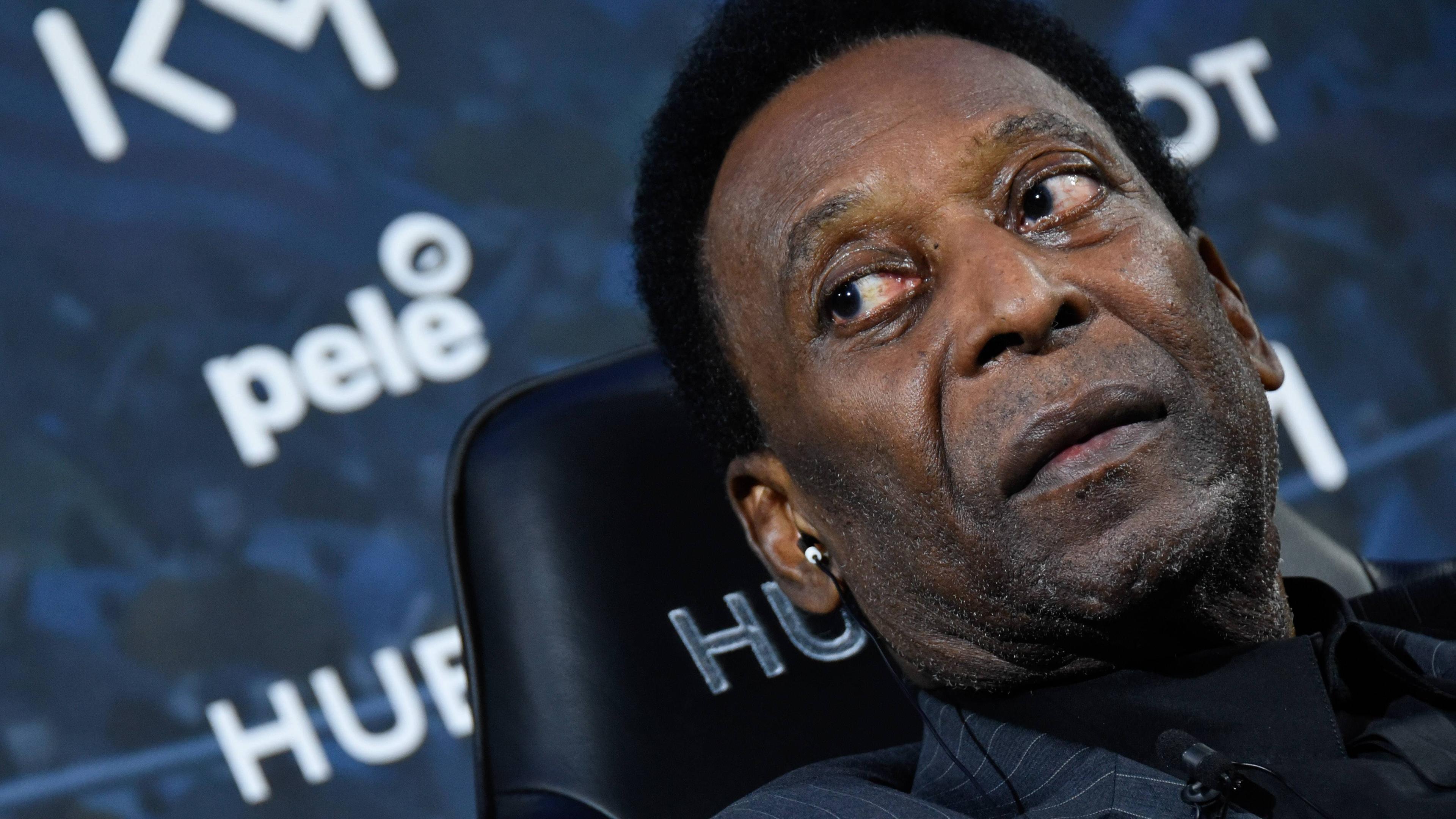 Pelé auf einer Werbeveranstaltung