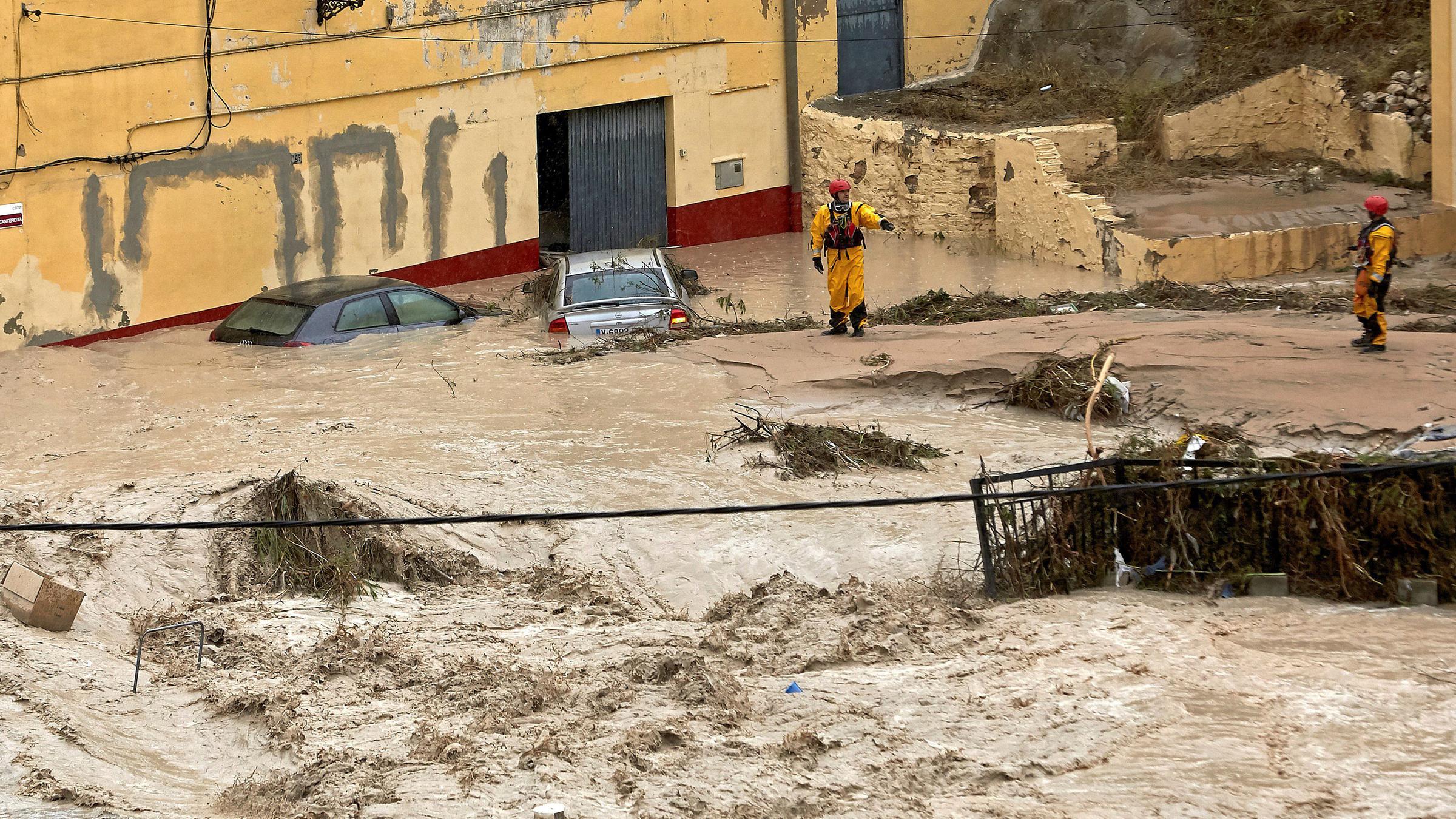 Schweres Unwetter in Spanien am 12.09.2019 in Valencia