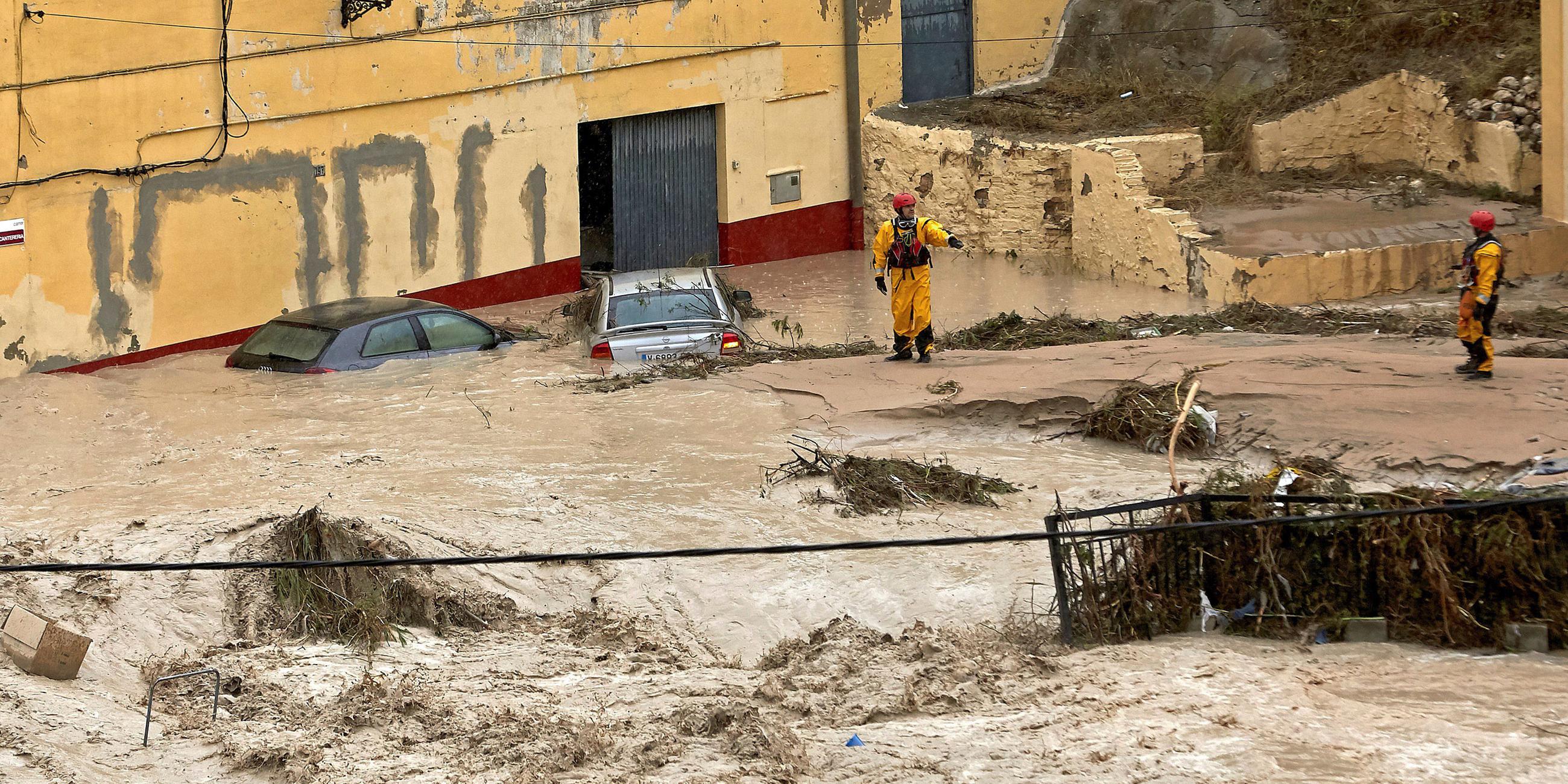 Schweres Unwetter in Spanien am 12.09.2019 in Valencia