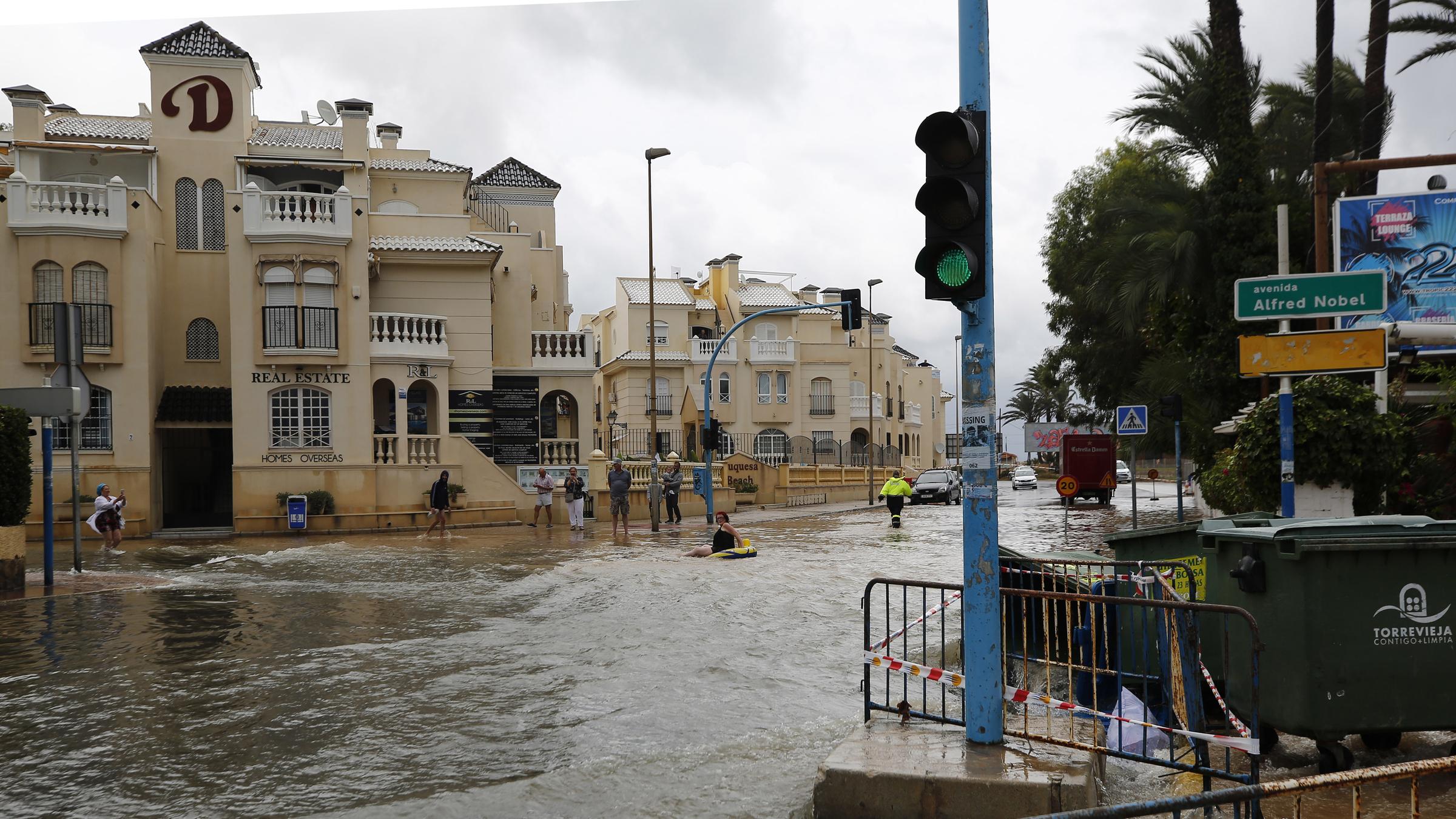 Schweres Unwetter in Spanien am 12.09.2019 in Torrevieja 
