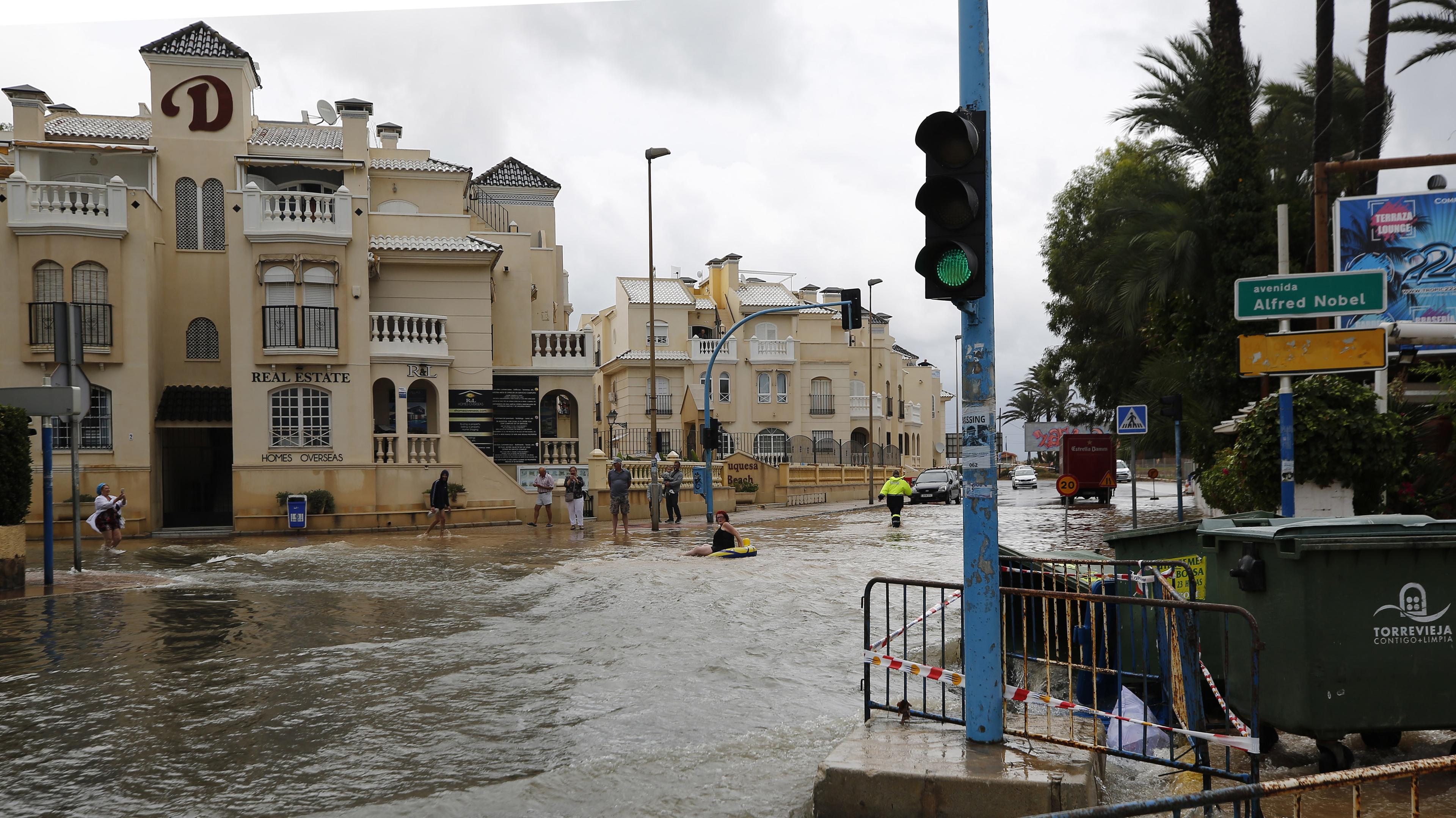 Schweres Unwetter in Spanien am 12.09.2019 in Torrevieja 