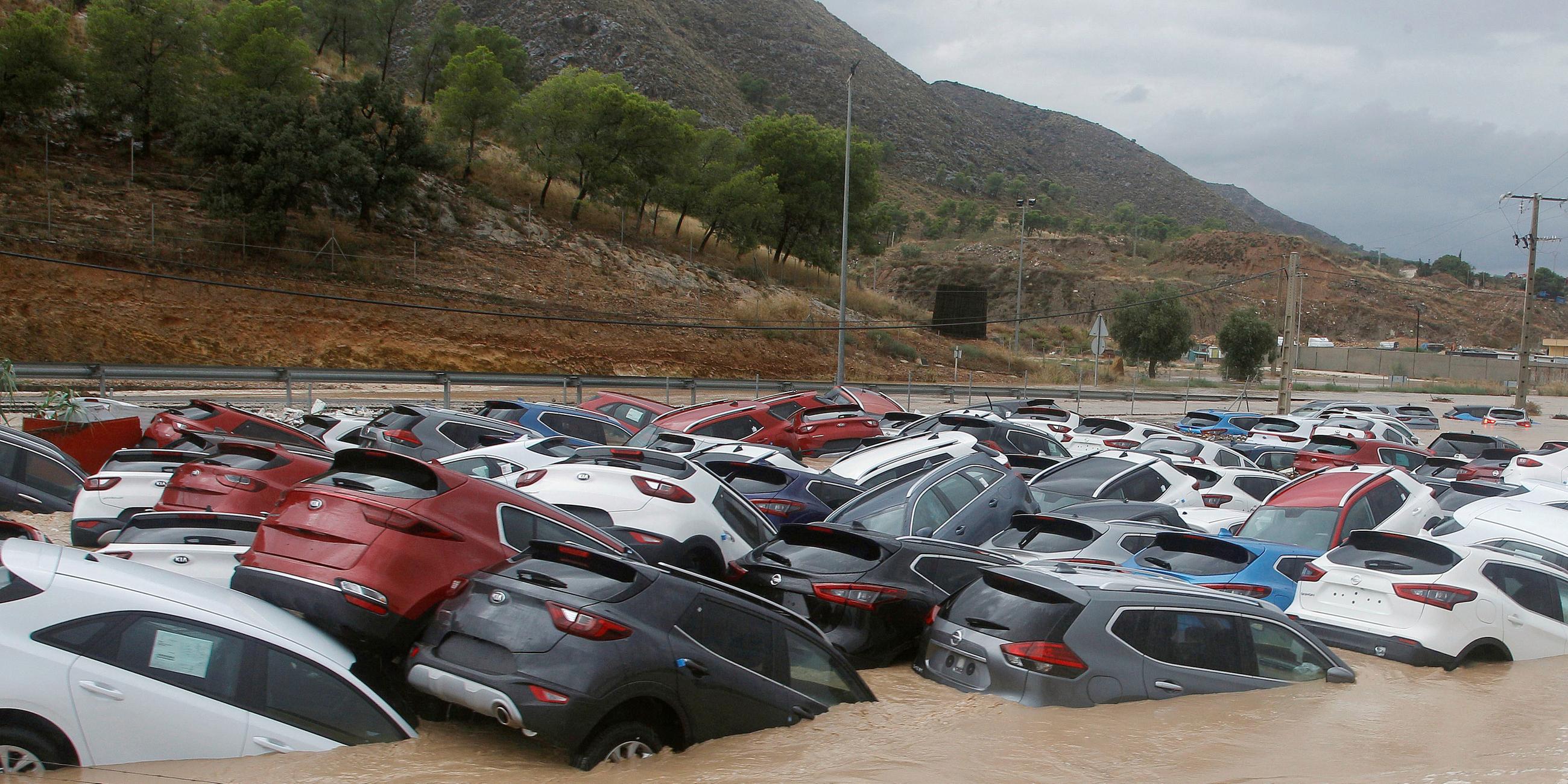 Schweres Unwetter in Spanien am 12.09.2019 in Orihuela 