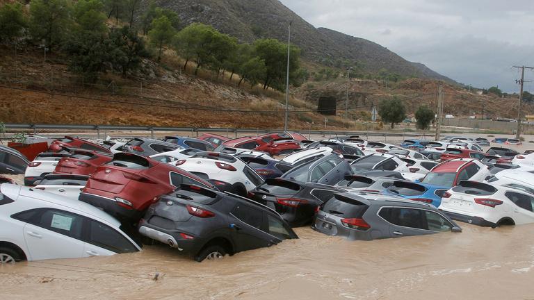 Schweres Unwetter in Spanien am 12.09.2019 in Orihuela 