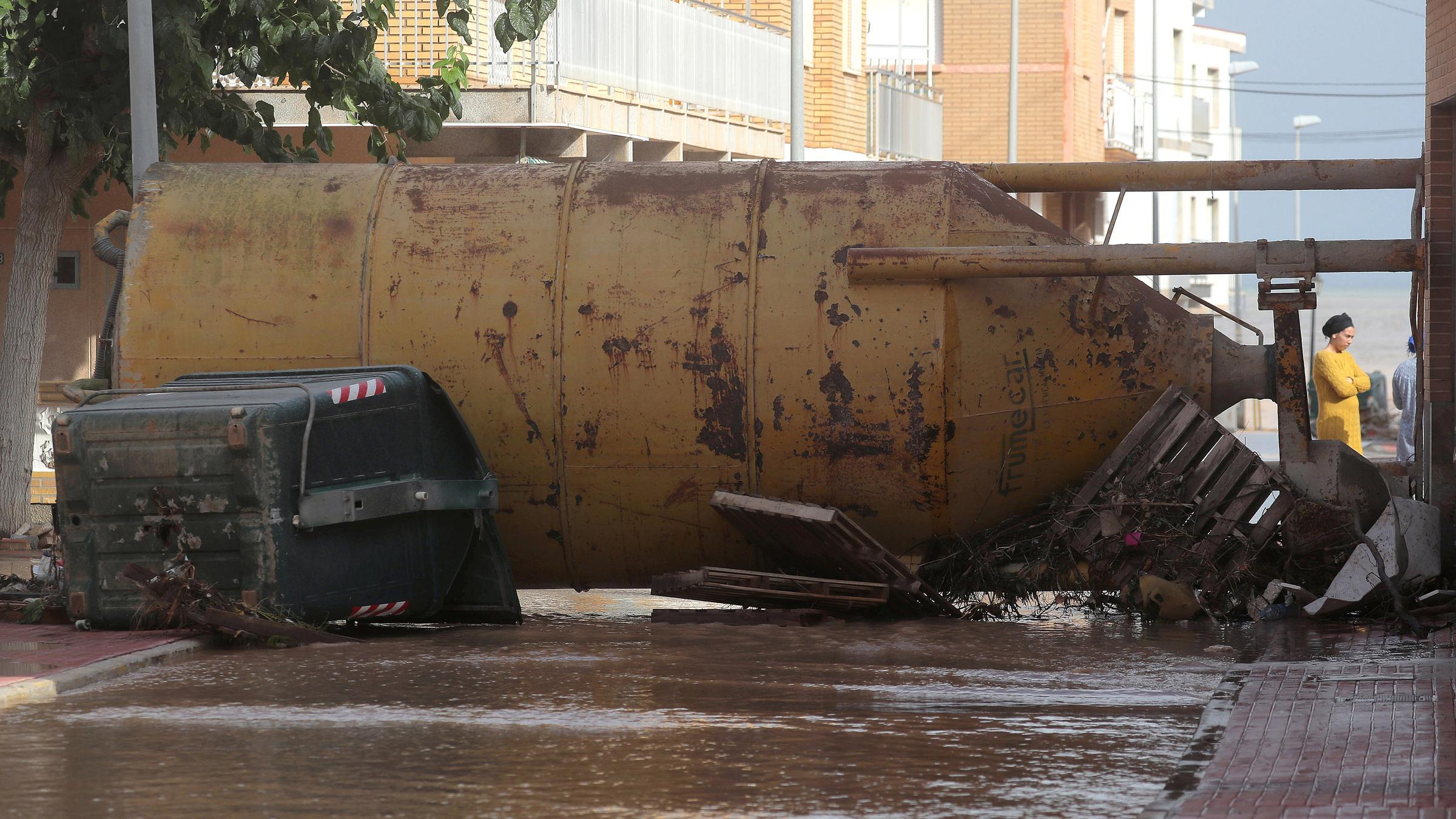 Schweres Unwetter in Spanien am 13.09.2019 Los Alcazeres