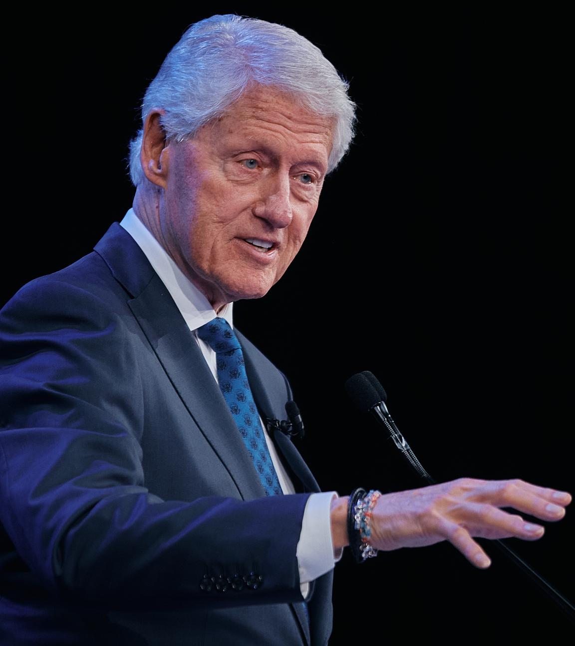 Der ehemalige US-Präsident Bill Clinton spricht während der Clinton Global Initiative in New York