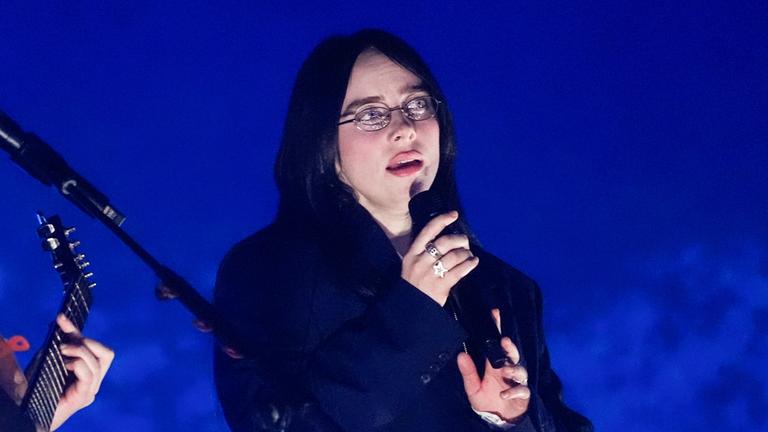 Die US-amerikanische Sängerin Billie Eilish, aufgenommen am 18.03.2025