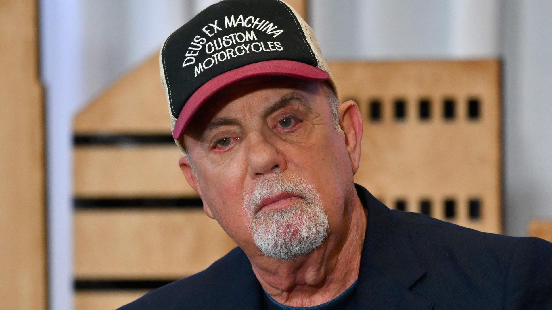 Sänger Billy Joel bei einer Pressekonferenz am 1. Juni 2023 in New York