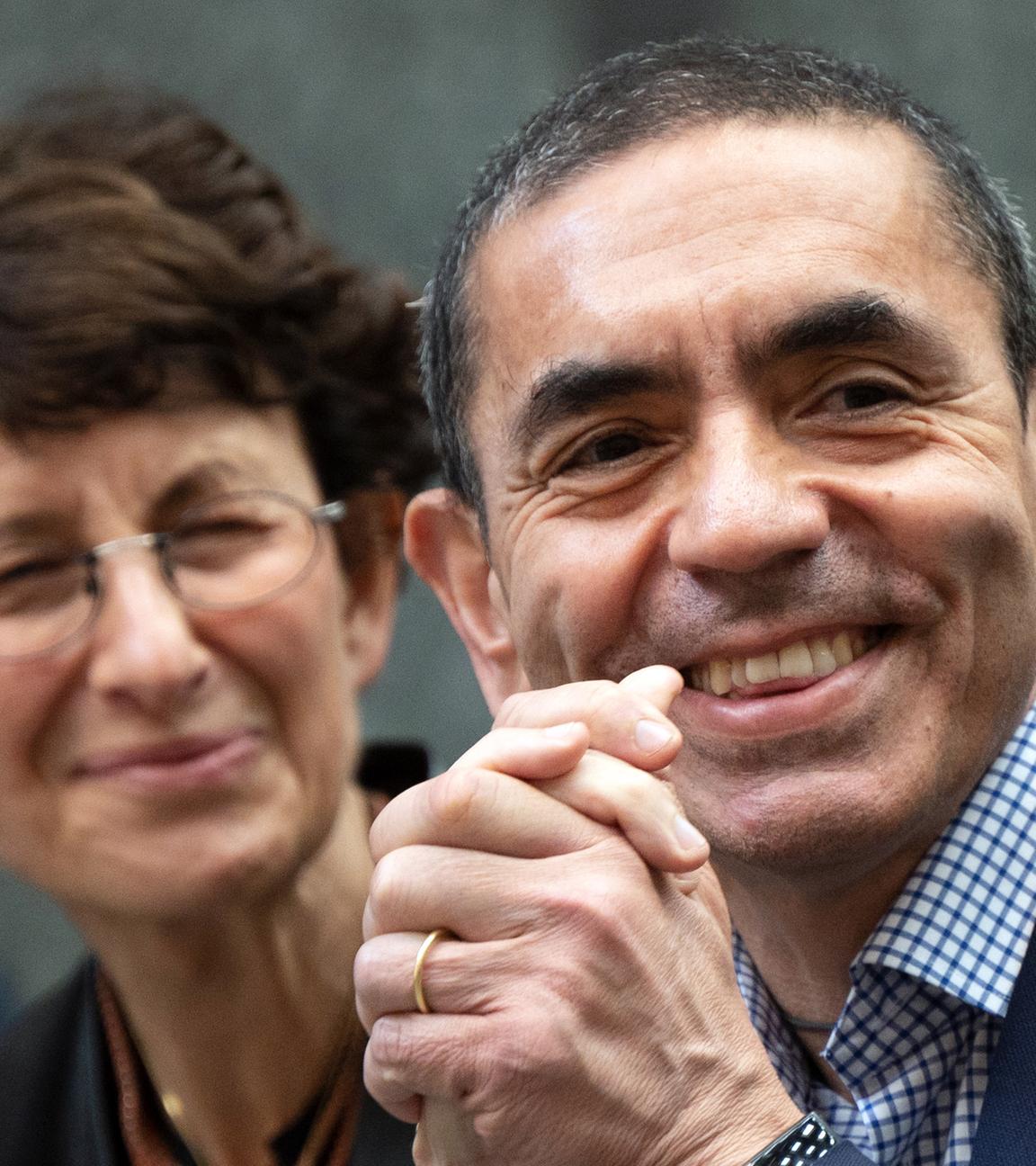 Biontech-Gründer Özlem Türeci und Ugur Sahin (Archiv)