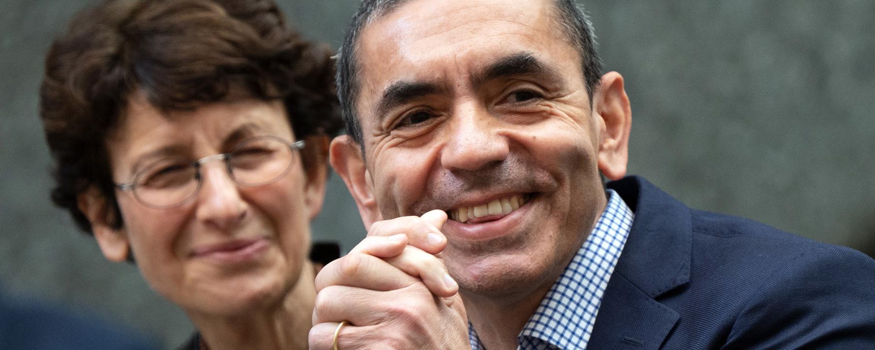 Biontech-Gründer Özlem Türeci und Ugur Sahin (Archiv)