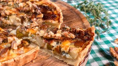 Birnen-Gorgonzola-Quiche