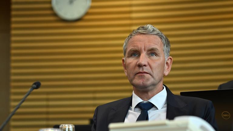 AfD-Fraktionschef Björn Höcke im Thüringer Landtag in Erfurt