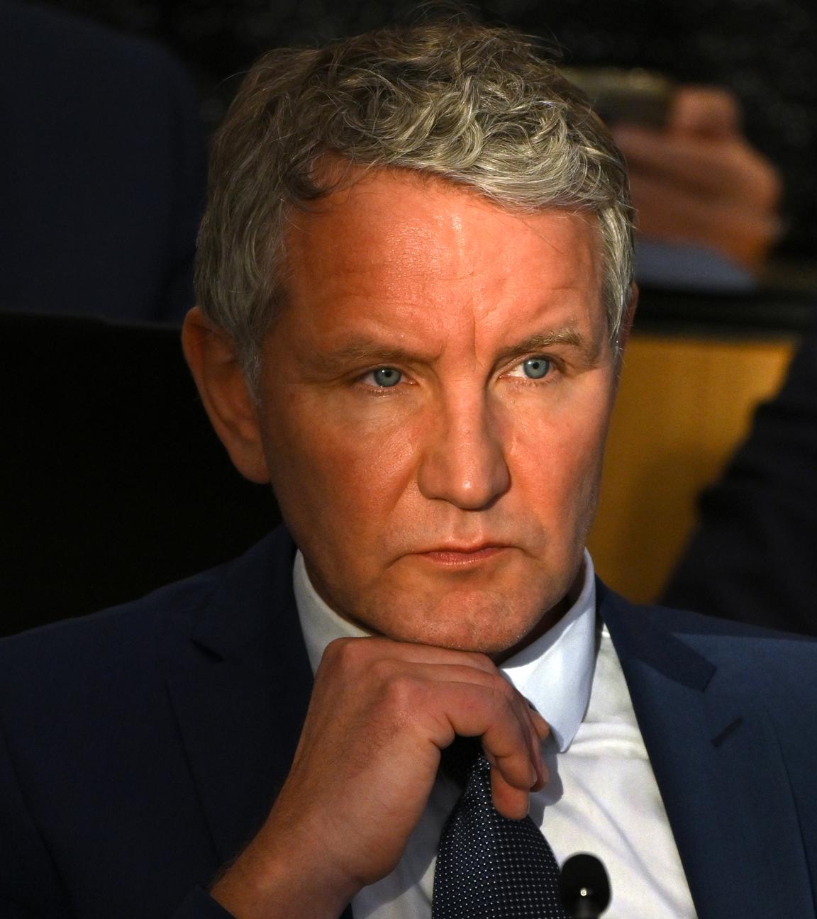 Björn Höcke, AfD-Fraktionschef, im Plenarsaal während der Sondersitzung des Thüringer Landtags, aufgenommen am 16.01.2026