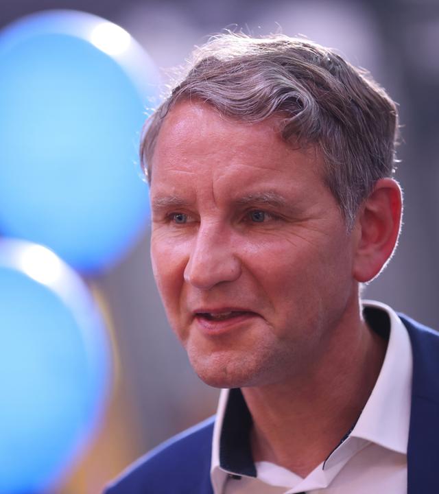 Björn Höcke bei einer Wahlkampfveranstaltung der AfD in Sachsen-Anhalt.