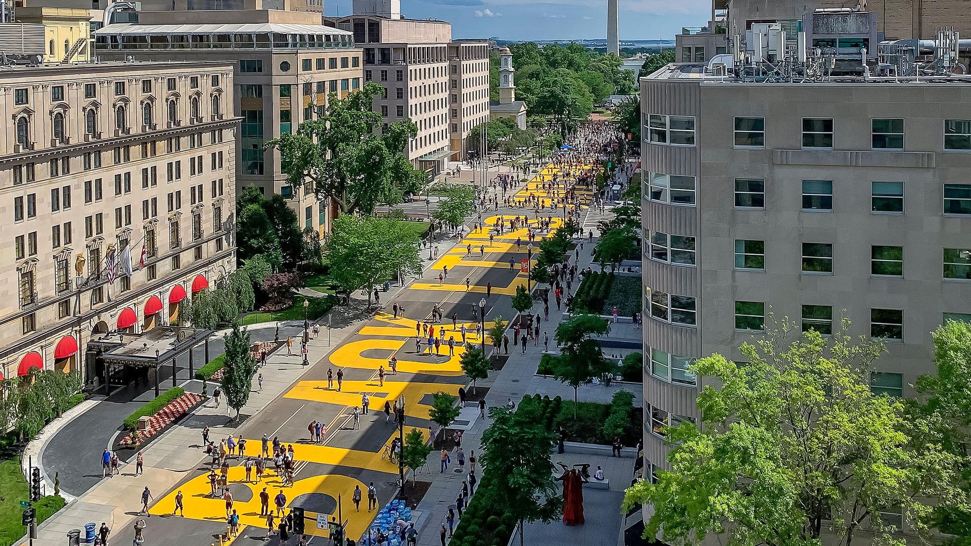 Black Lives Matter Graffiti in Washington (Archivfoto)