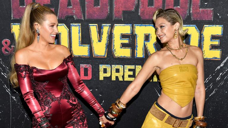 Blake Lively und Gigi Hadid bei der "Deadpool & Wolverine" Premiere in New York.