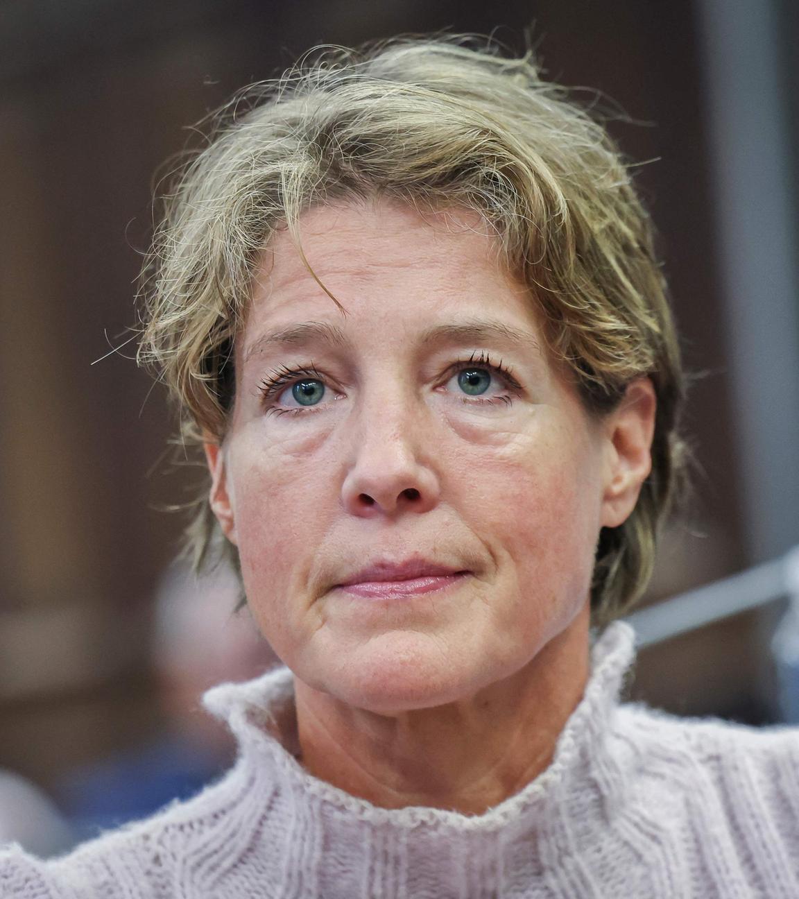 Christina Block am 25.Verhandlungstag im Gerichtssaal in Hamburg 