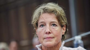 Christina Block am 25.Verhandlungstag im Gerichtssaal in Hamburg 