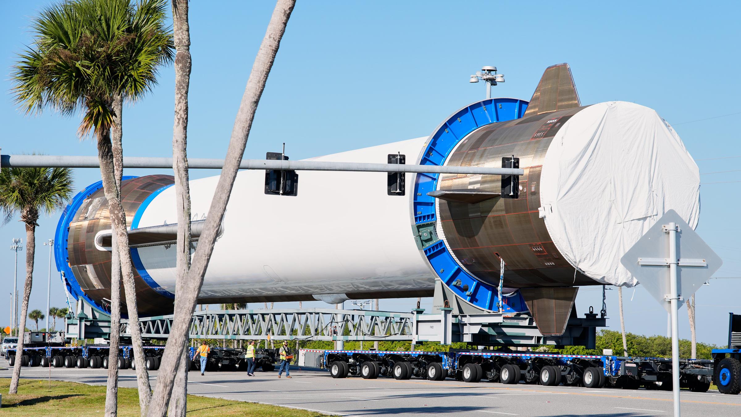 Eine Rakete des US-Raumfahrtunternehmens Blue Origin