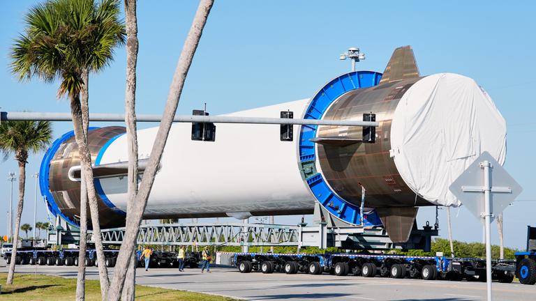 Eine Rakete des US-Raumfahrtunternehmens Blue Origin