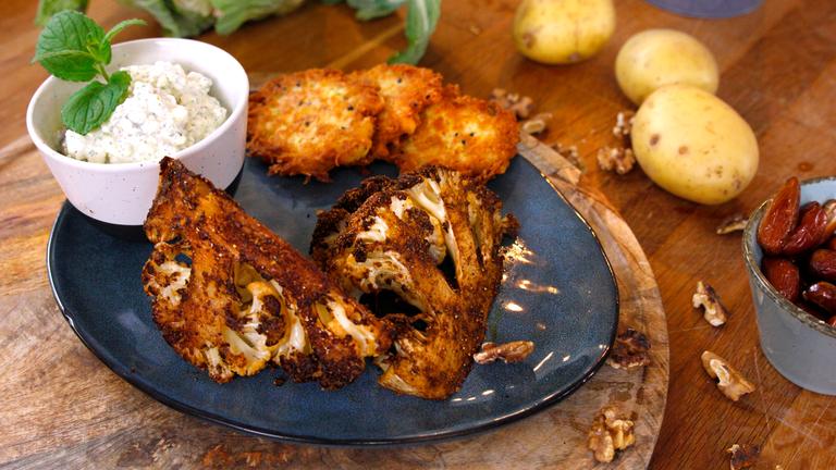 In Keile geschnittener Blumenkohl