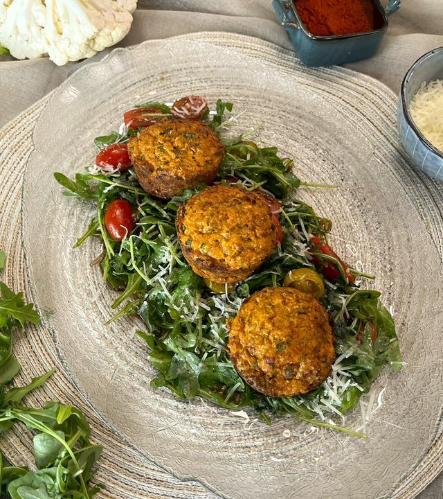 Herzhafte Blumenkohl-Muffins
