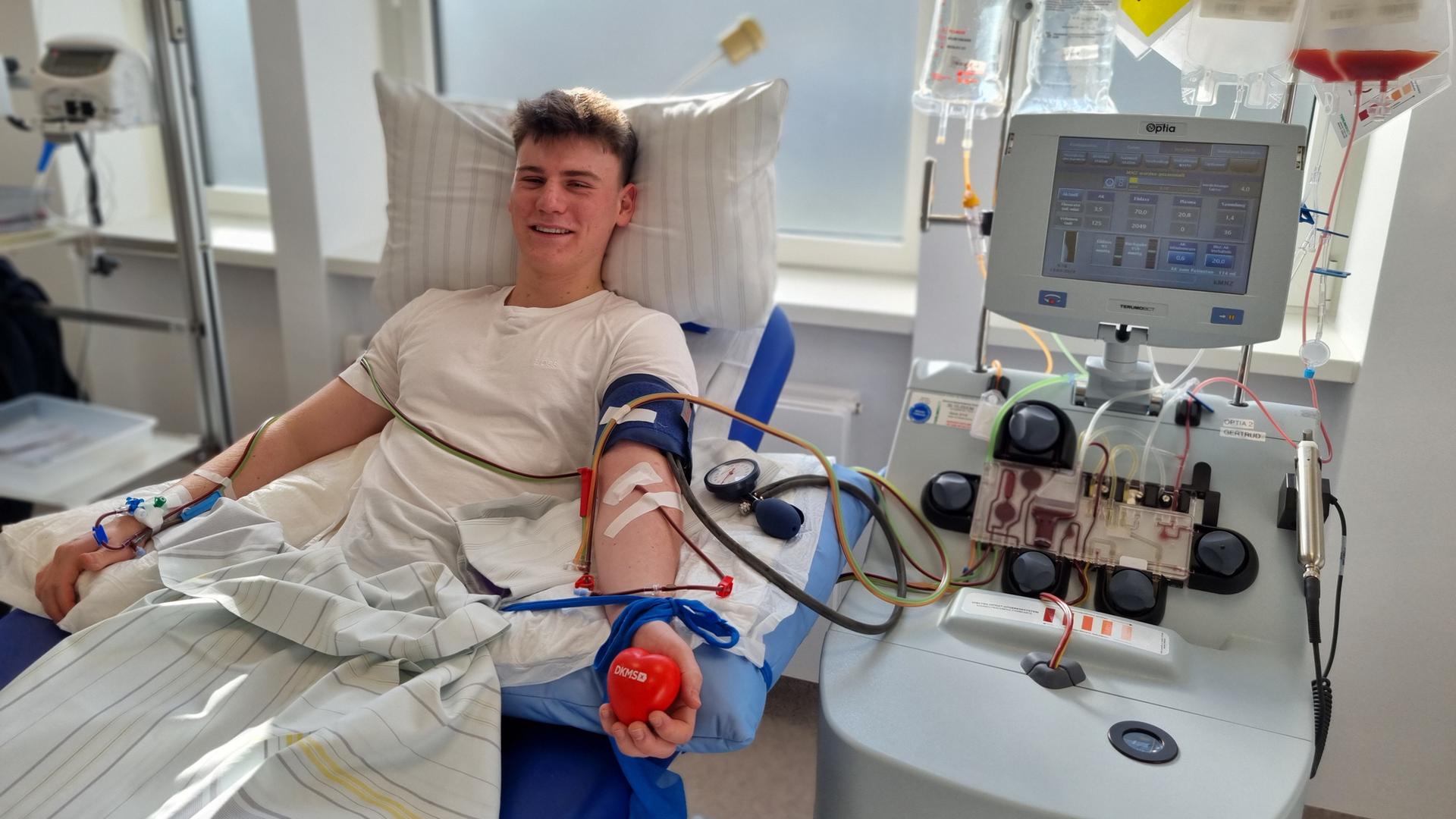 Stammzellspender Lukas aus Leipzig war der erste Spender, der aus der Aktion von Joko & Klaas und der DKMS hervorgegangen ist