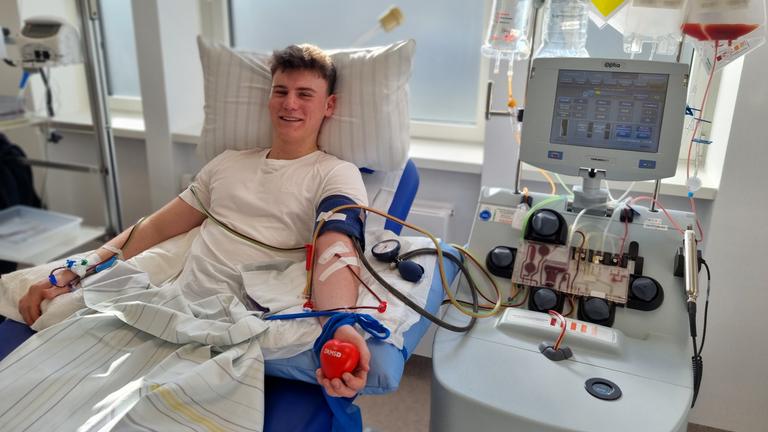 Stammzellspender Lukas aus Leipzig war der erste Spender, der aus der Aktion von Joko & Klaas und der DKMS hervorgegangen ist