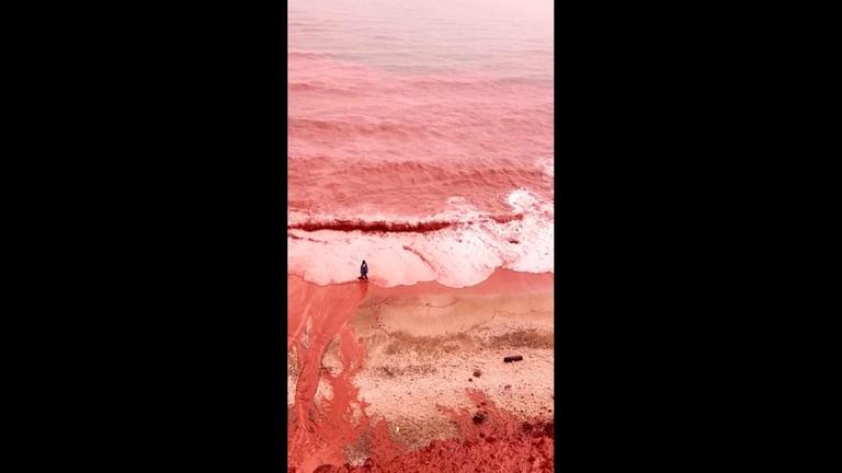 Rotes Meer auf der Halbinsel Hormus