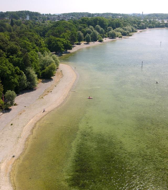 Niedrigwasser am Bodensee