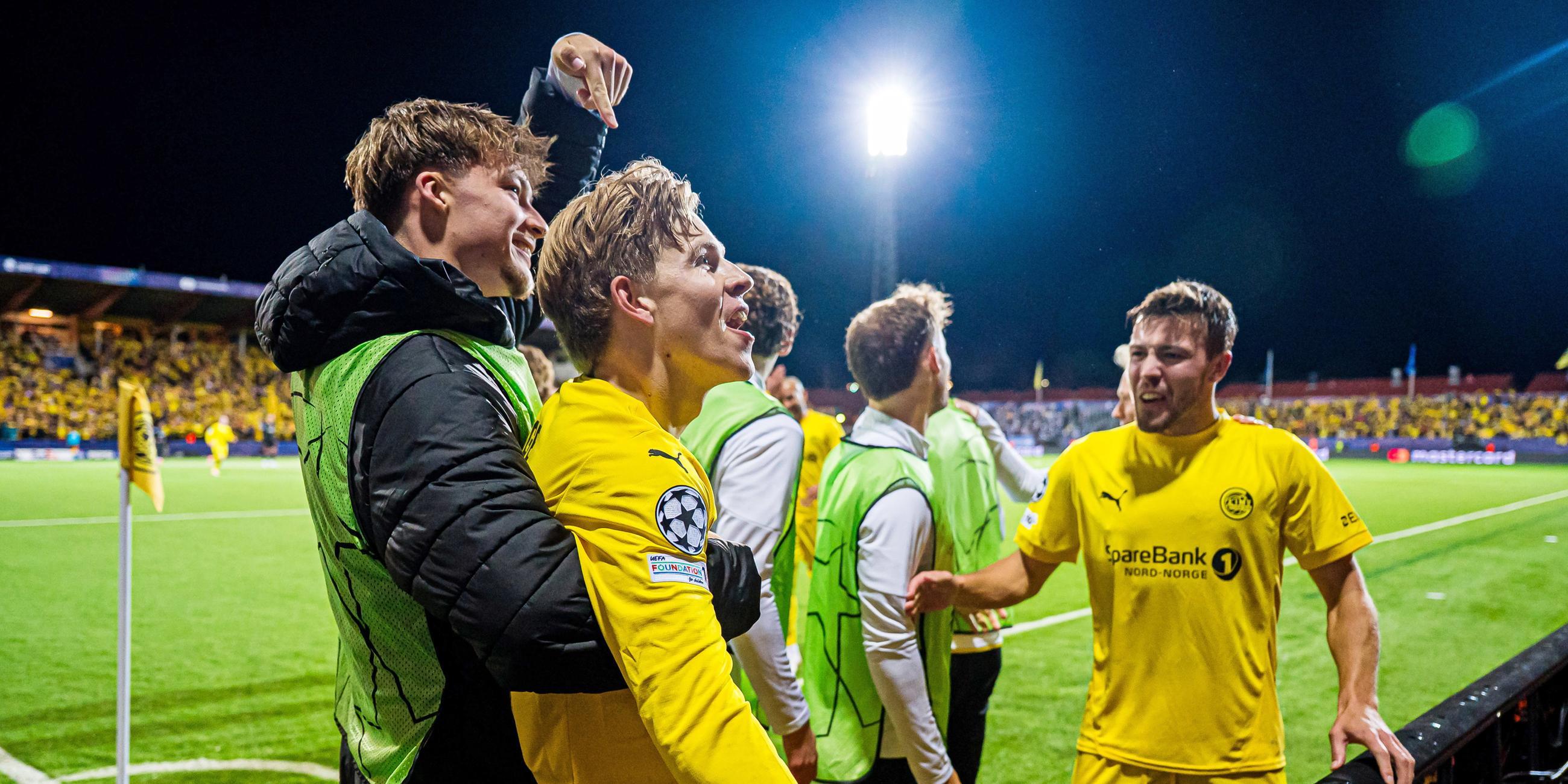 Jens Petter (Bodo/Glimt) jubelt.