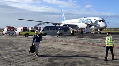 Boeing 787-9 Dreamliner von Air Europa steht am 01.07.2024 auf dem Rollfeld in Natal im Nordosten Brasiliens 