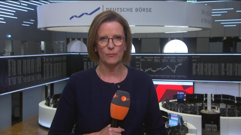 ZDF-Korrespondentin Valerie Haller von der Frankfurter Börse.